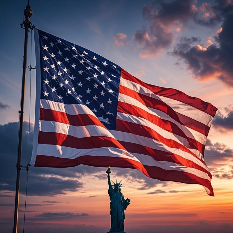 VORENUS American Flag for Outside 6x10 FT, Deluxe Heavy Duty Spun Polyster, TearProof and Waterproof Super Tough Series, All Weather High Wind USA US Flag with Embroidered Stars, Sewn Stripes, Brass Grommets - Image 2